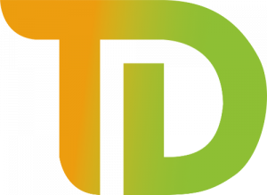 TD-Logo in Grün und Orange